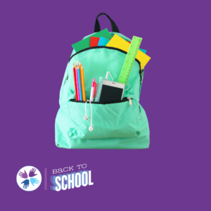 Child Neurology Foundation Back to School green backpack